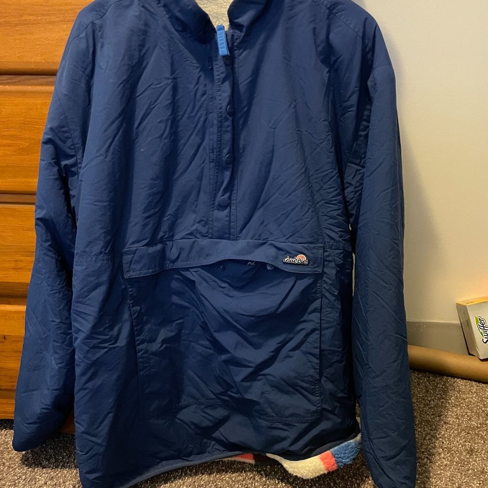 Blue Sherpa Reversible Pullover